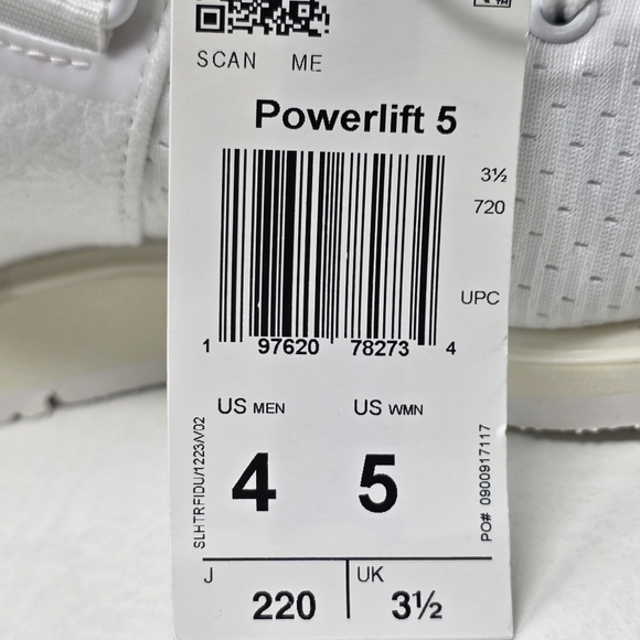 Adidas Powerlift 5 Weightlifting Shoes Unisex Men Size 4/Wnms 5 White JP7898 New main image 7